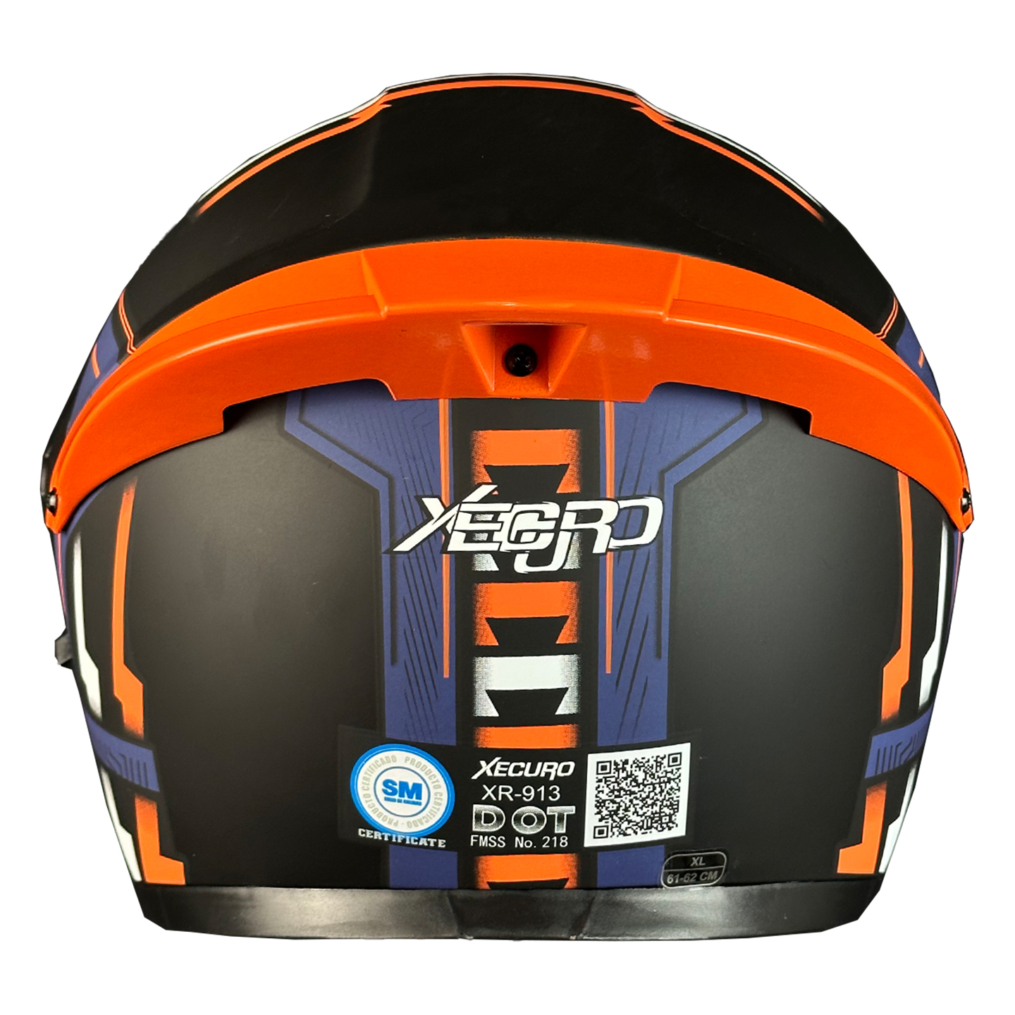 Casco Xecuro 913 Speed Negro Naranja Xecuro Helmets