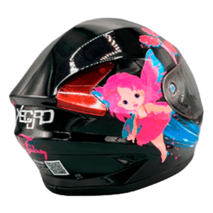 CASCO NIÑO 911 FAIRLY BLACK PINK