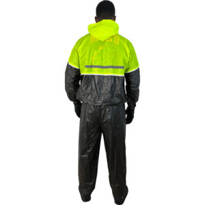 IMPERMEABLES DE PVC XECURO XR-2324 VERDE NEON