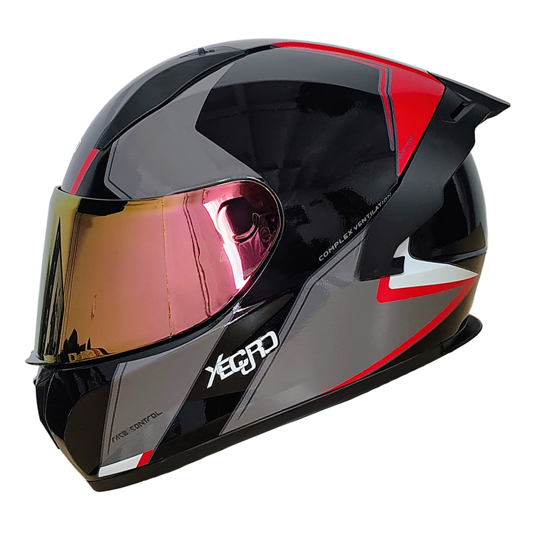 XR-918 XECURO WILD ROJO BRILLO VISOR ROJO