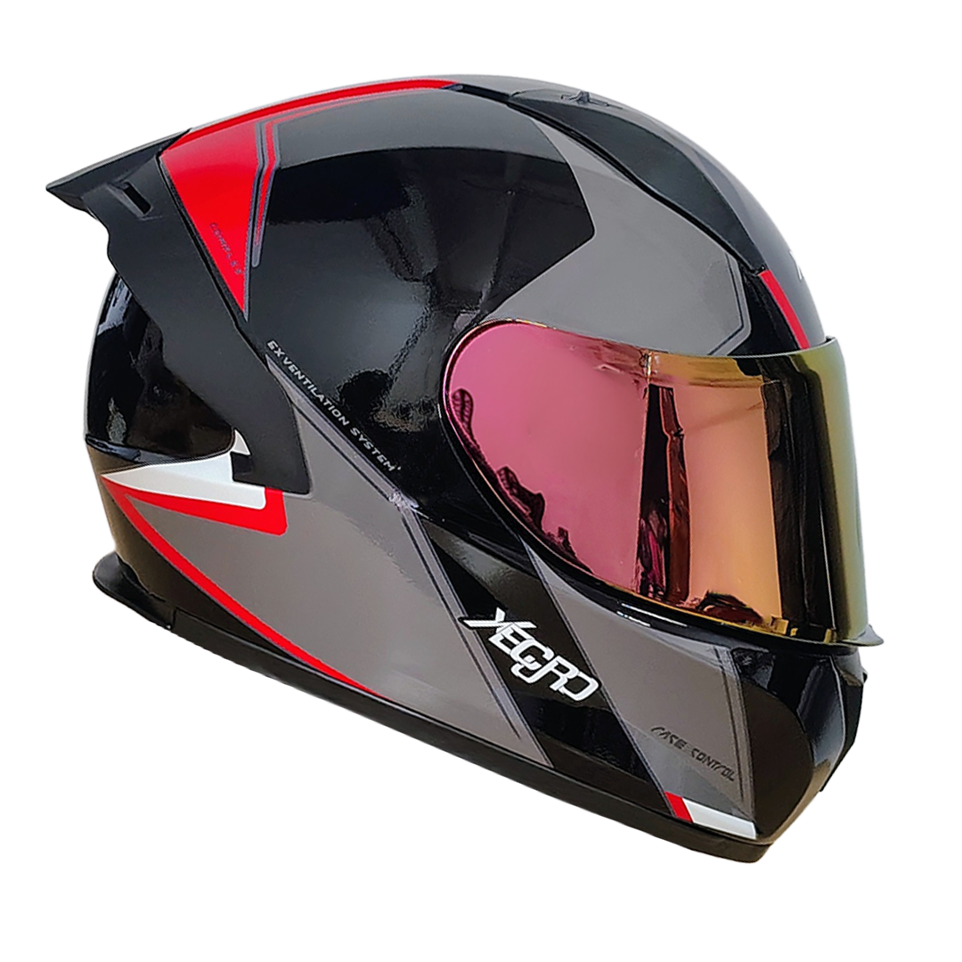 XR-918 XECURO WILD ROJO BRILLO VISOR ROJO - Imagen 4