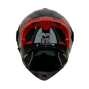 XR-925 SET DOT XECURO LIVELY ROJO BRILLO VISOR ROJO XL