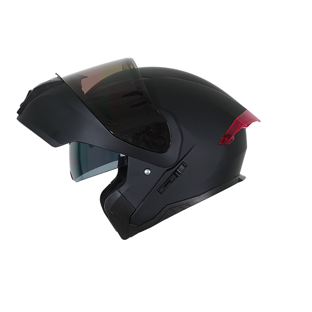 XR-926 SET DOT XECURO NEGRO MATE SP TRANS-MORADO VISOR HUMO - Imagen 2