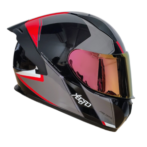 XR-918 XECURO WILD ROJO BRILLO VISOR ROJO L