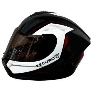 XR-921 DOT XECURO BLAZE BLANCO-ROJO BRILLO VISOR HUMO XL