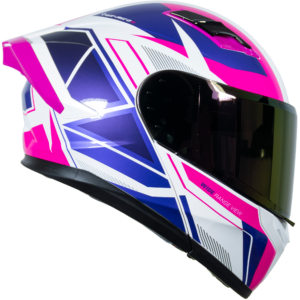 XR-217 DOT XECURO-PRO NOX BLANCO-MORADO BRILLO VISOR MORADO M