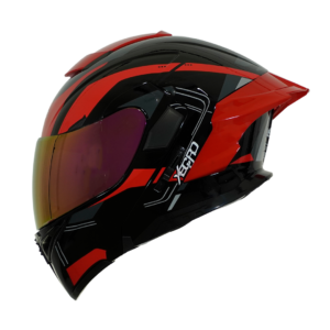 XR-925 SET DOT XECURO LIVELY ROJO BRILLO VISOR ROJO