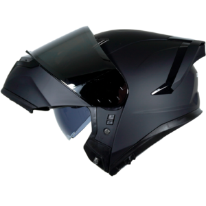 XR-217 DOT XECURO-PRO NEGRO MATE SP NEGRO-BRILLO VISOR PLATEADO