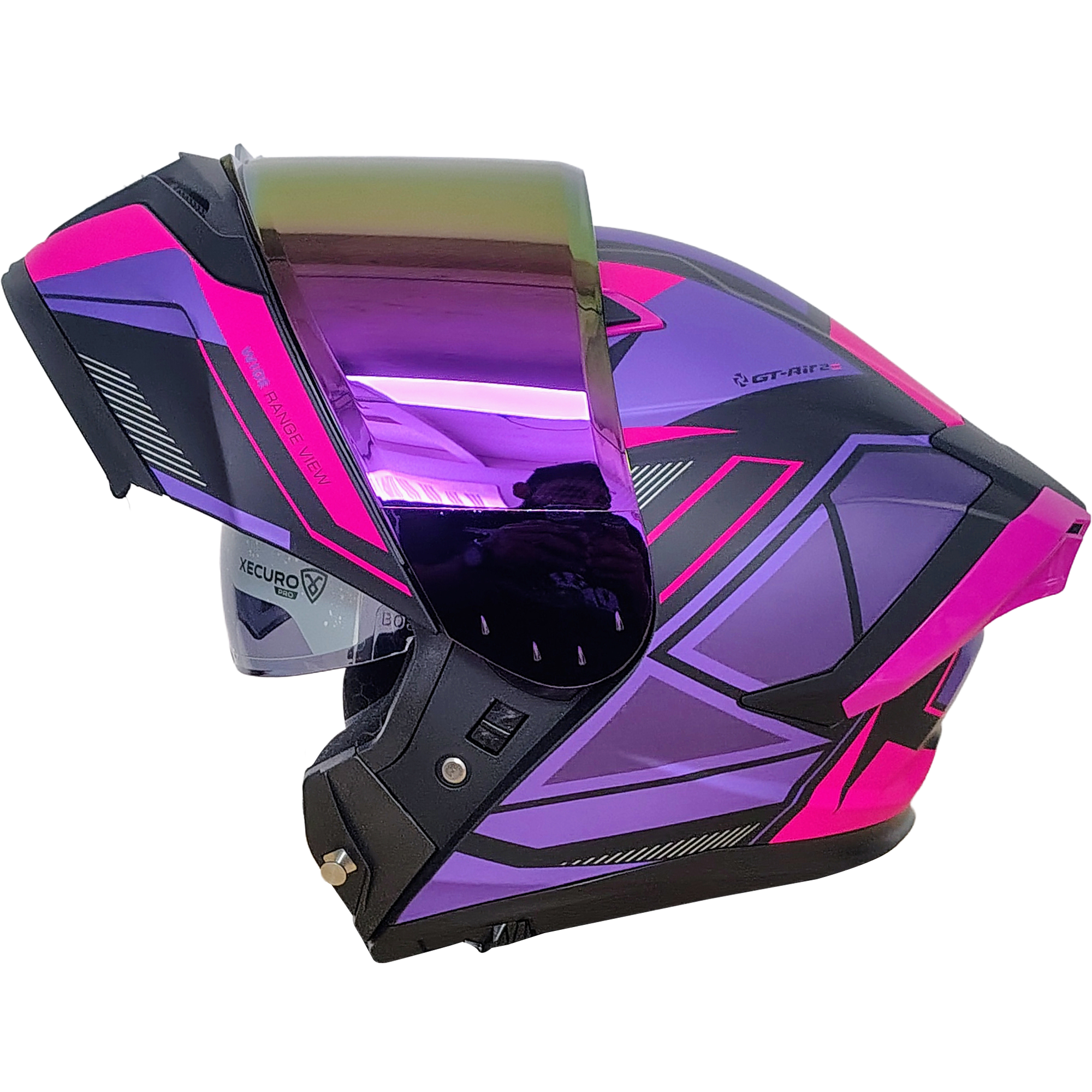 XR-217 DOT XECURO-PRO NOX NEGRO-MORADO MATE VISOR MORADO - Imagen 5