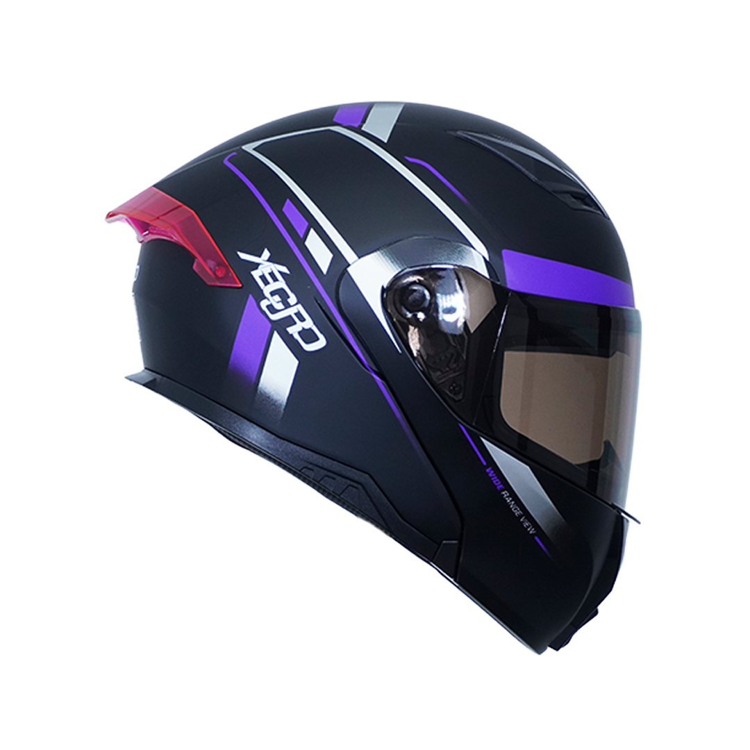 XR-926 DOT XECURO CHAMPION MORADO MATE VISOR HUMO - Imagen 5