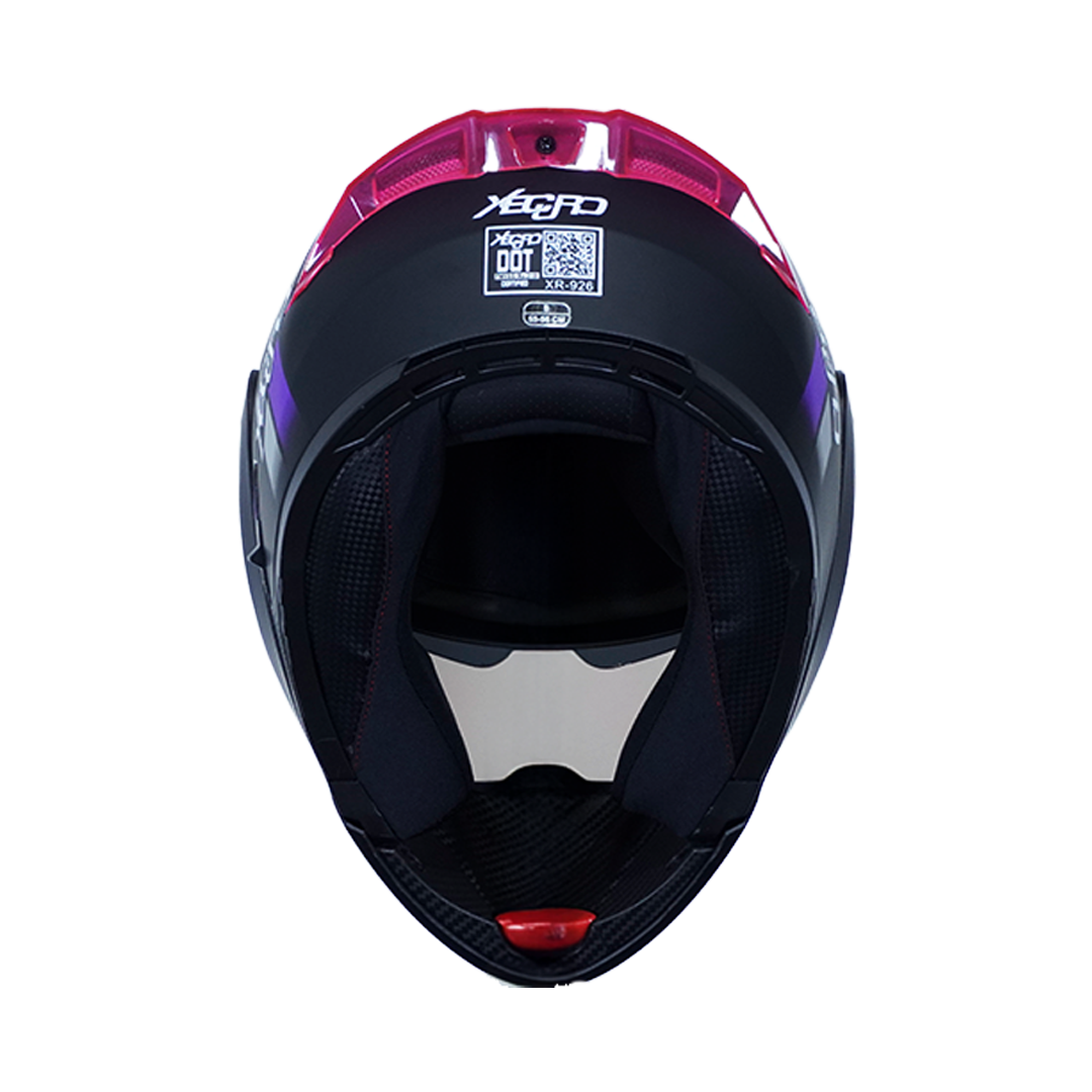 XR-926 DOT XECURO CHAMPION MORADO MATE VISOR HUMO - Imagen 7