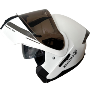 XR-926 DOT XECURO ROCK BLANCO-GRIS BRILLO VISOR HUMO