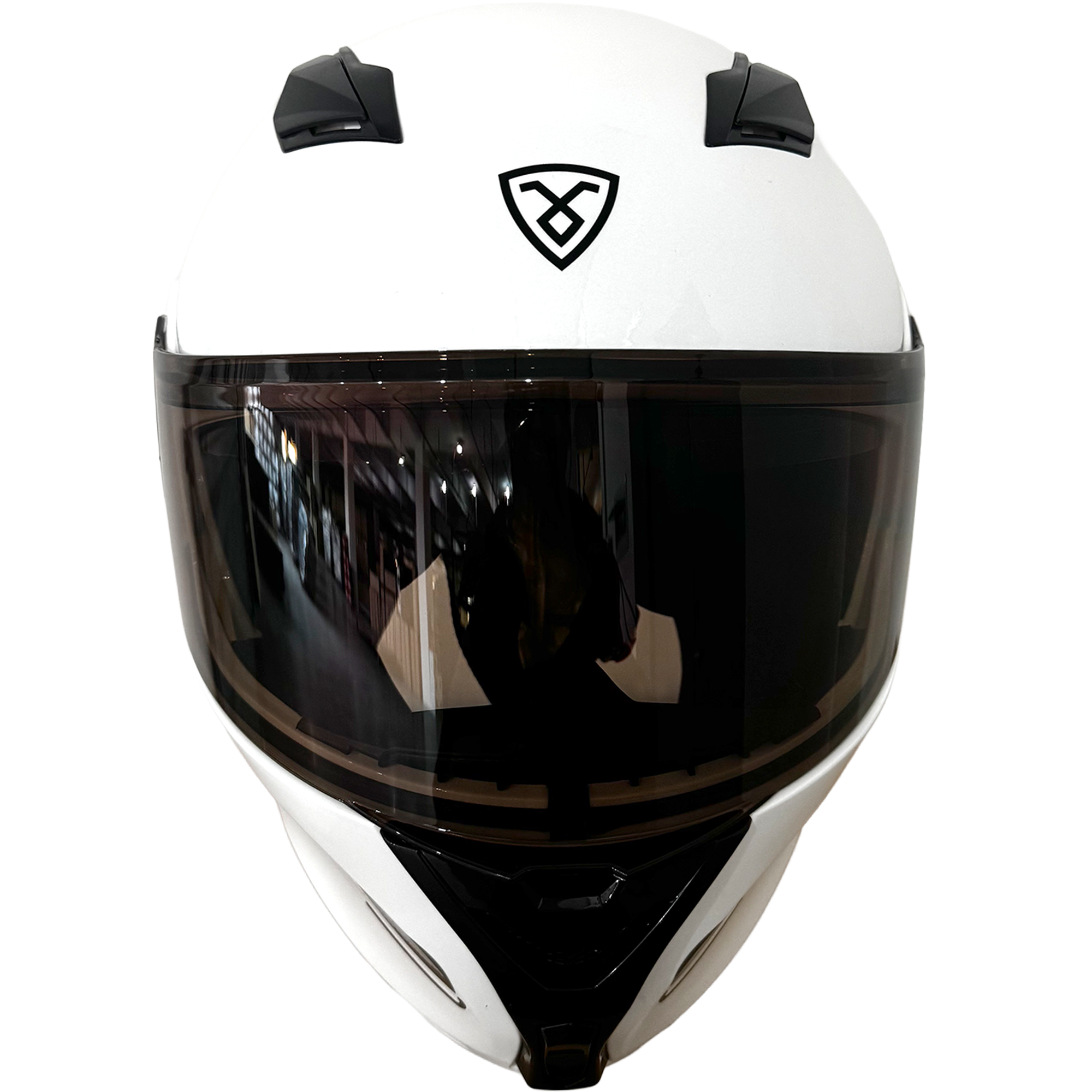 XR-926 DOT XECURO ROCK BLANCO-GRIS BRILLO VISOR HUMO - Imagen 3