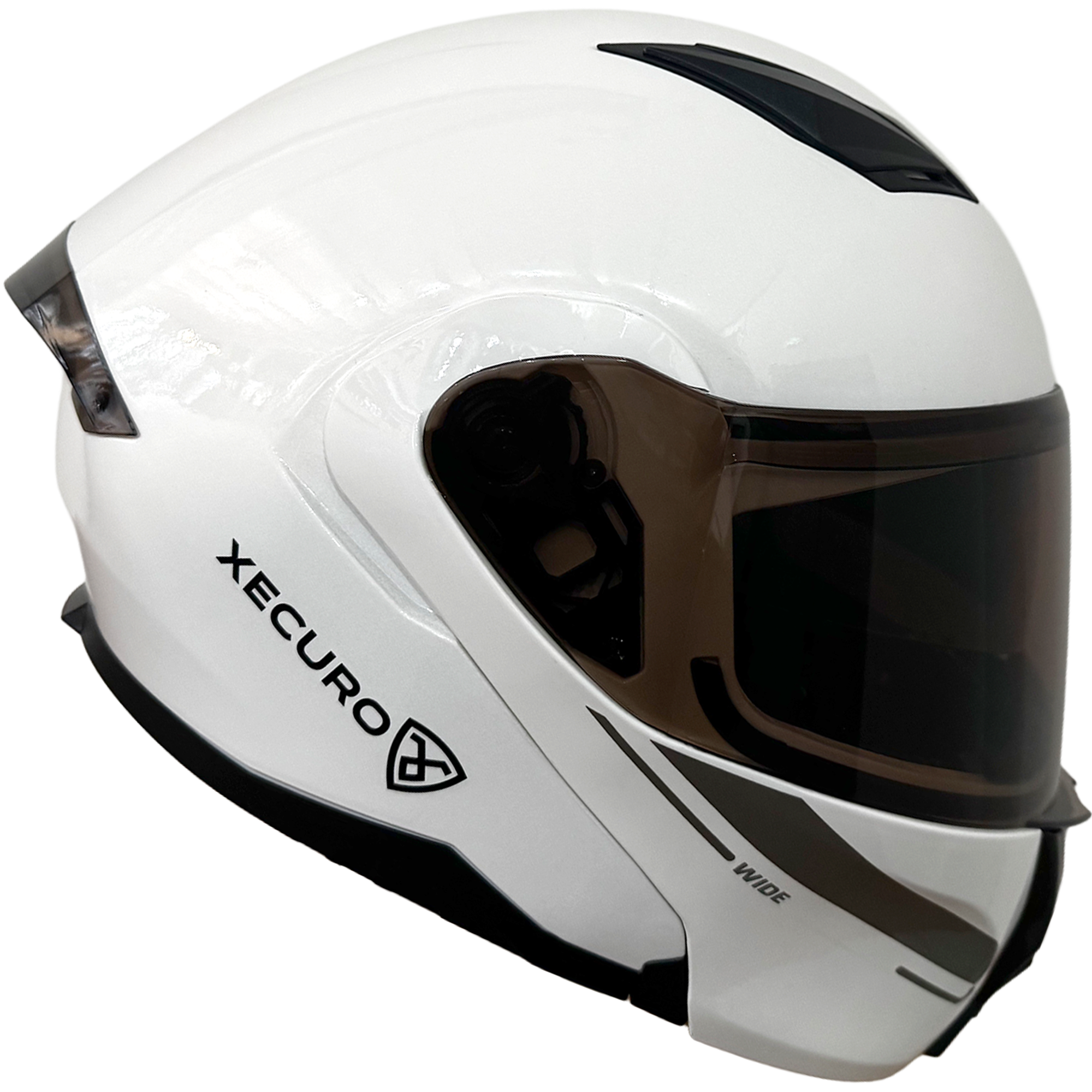 XR-926 DOT XECURO ROCK BLANCO-GRIS BRILLO VISOR HUMO - Imagen 4