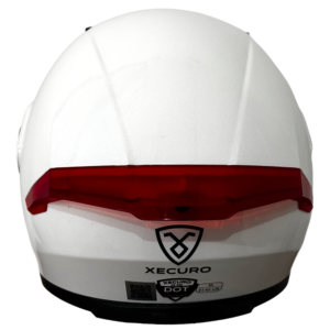XR-926 DOT XECURO ROCK BLANCO-ROJO BRILLO VISOR HUMO