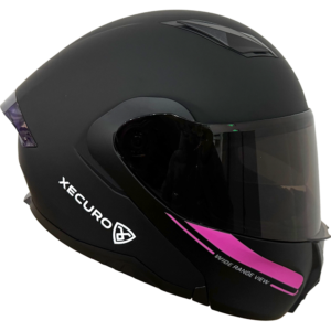 XR-926 DOT XECURO ROCK NEGRO-ROSADO MATE SP MORADO VISOR HUMO