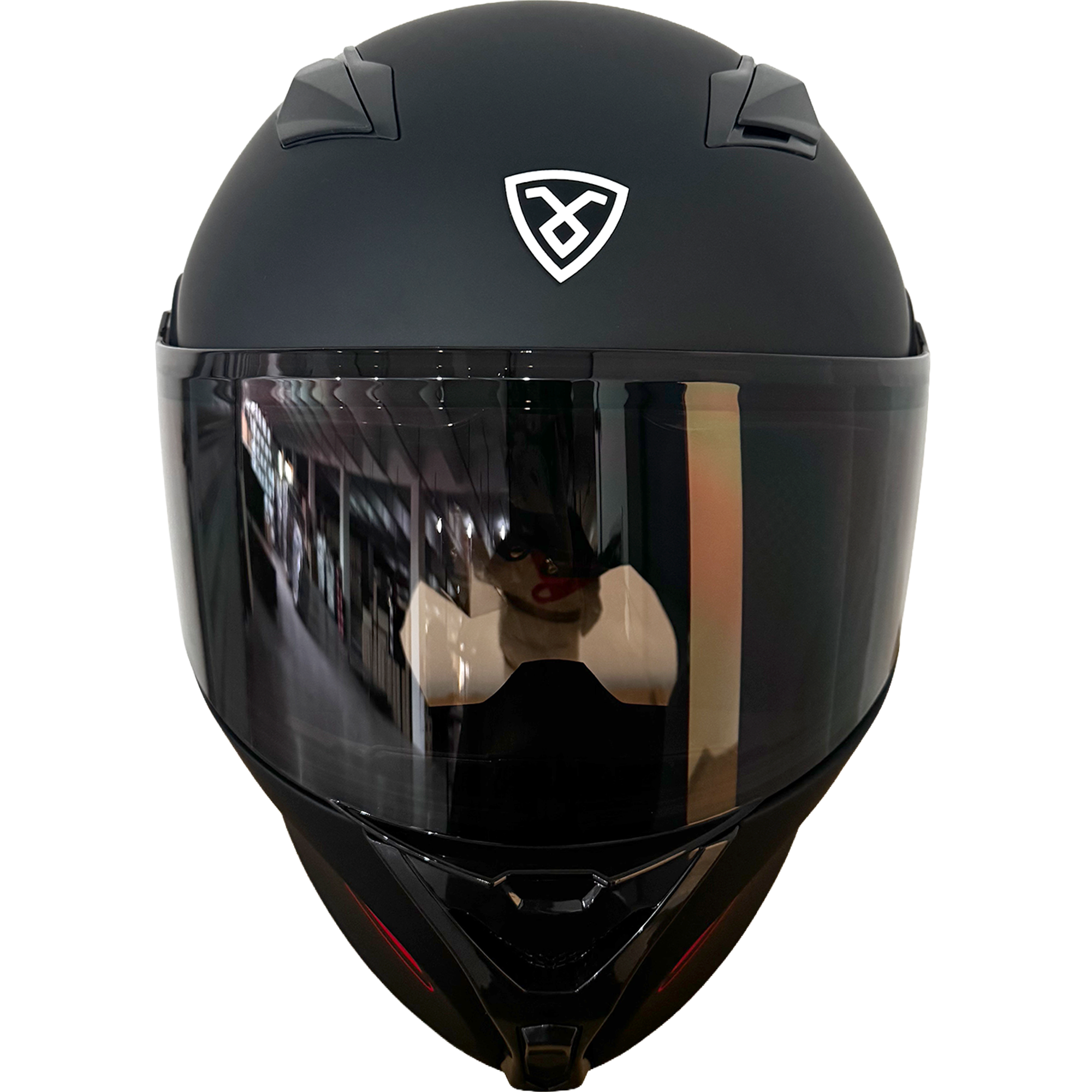 XR-926 DOT XECURO ROCK NEGRO-ROJO MATE VISOR HUMO - Imagen 4