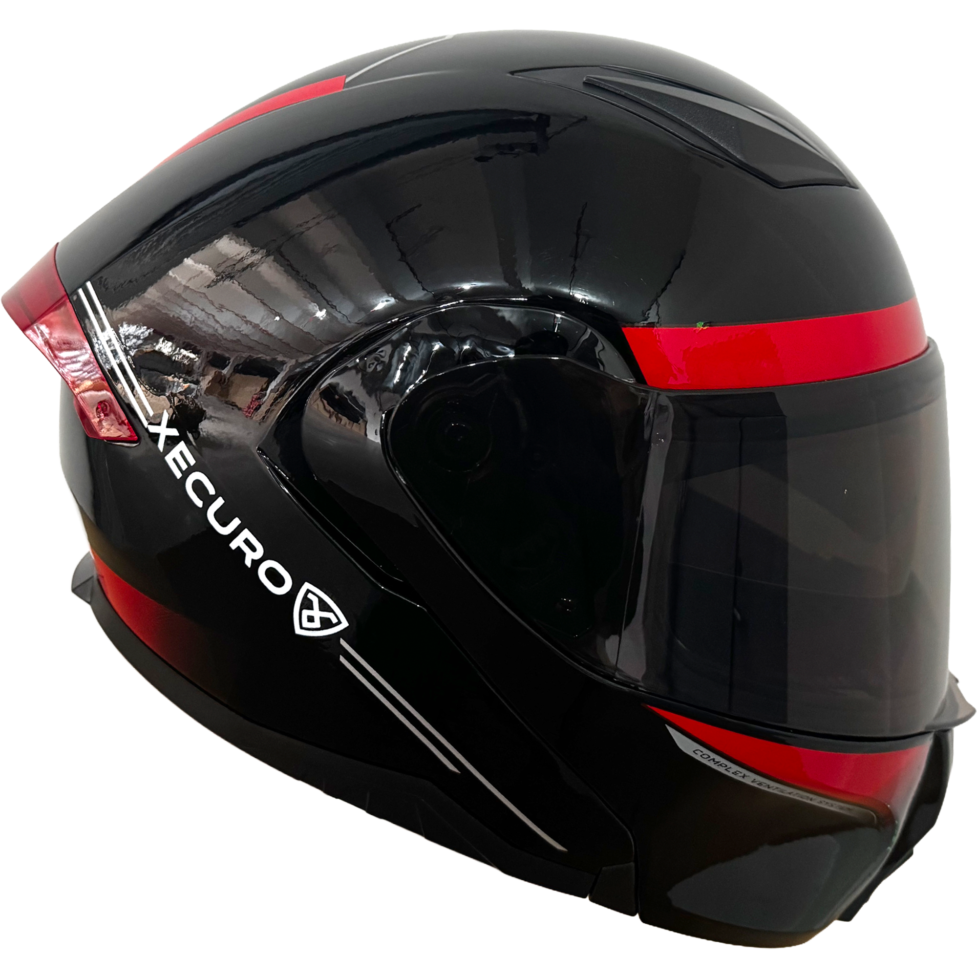 XR-926 DOT XECURO URBAN ROJO BRILLO VISOR HUMO