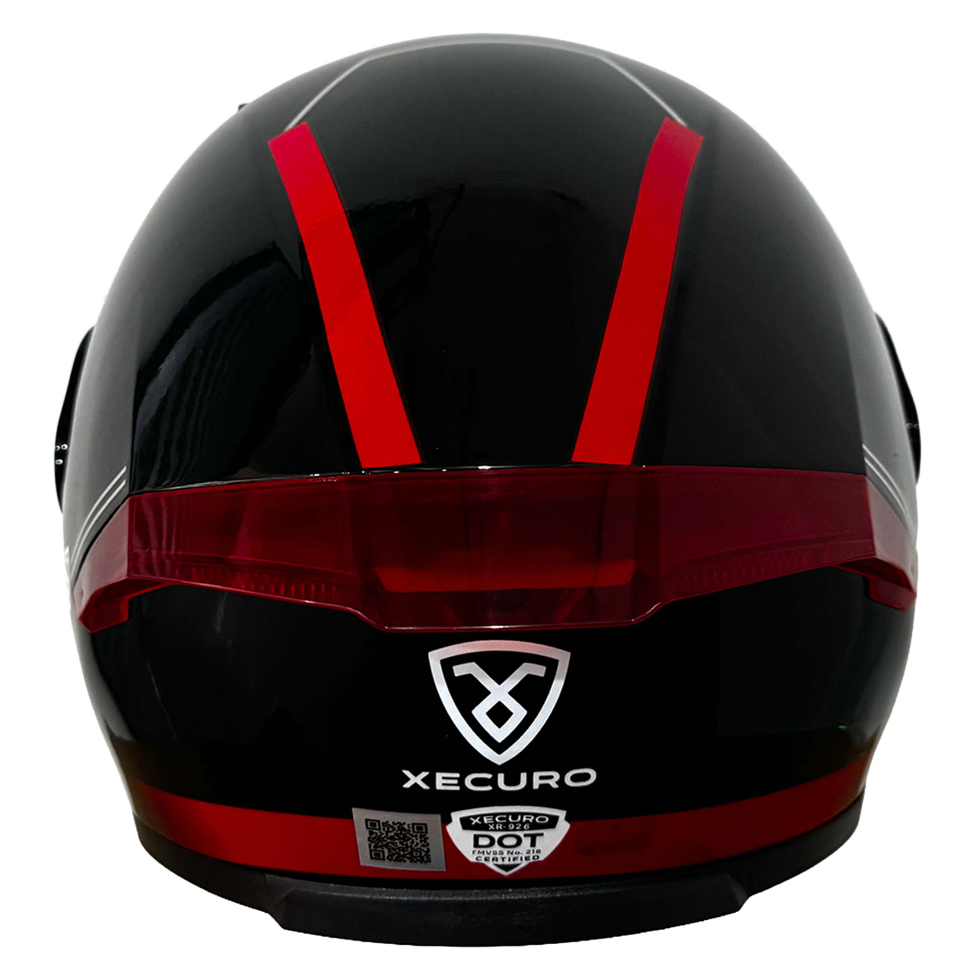 XR-926 DOT XECURO URBAN ROJO BRILLO VISOR HUMO - Imagen 2